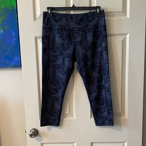 Constantly Varied Gear T-Rex Dinosaur Black Capri Leggings